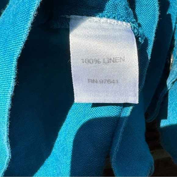 J. JILL Love Linen 100% Linen Minimalist Long Sleeve Button Down Tunic B… - Picture 6 of 8